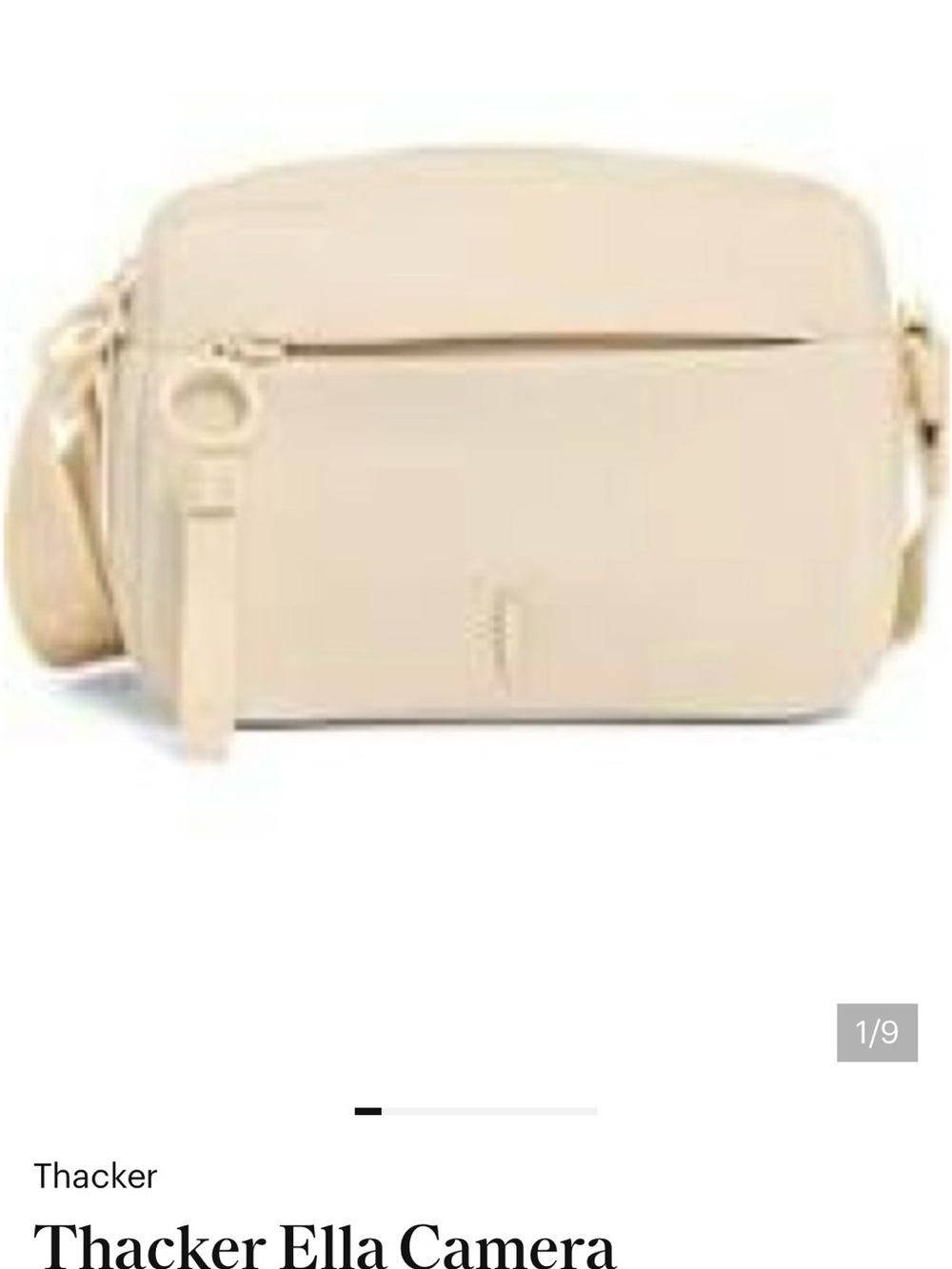 THACKER 📸Cream Crossbody Camera Bag with Adjustable Strap📷